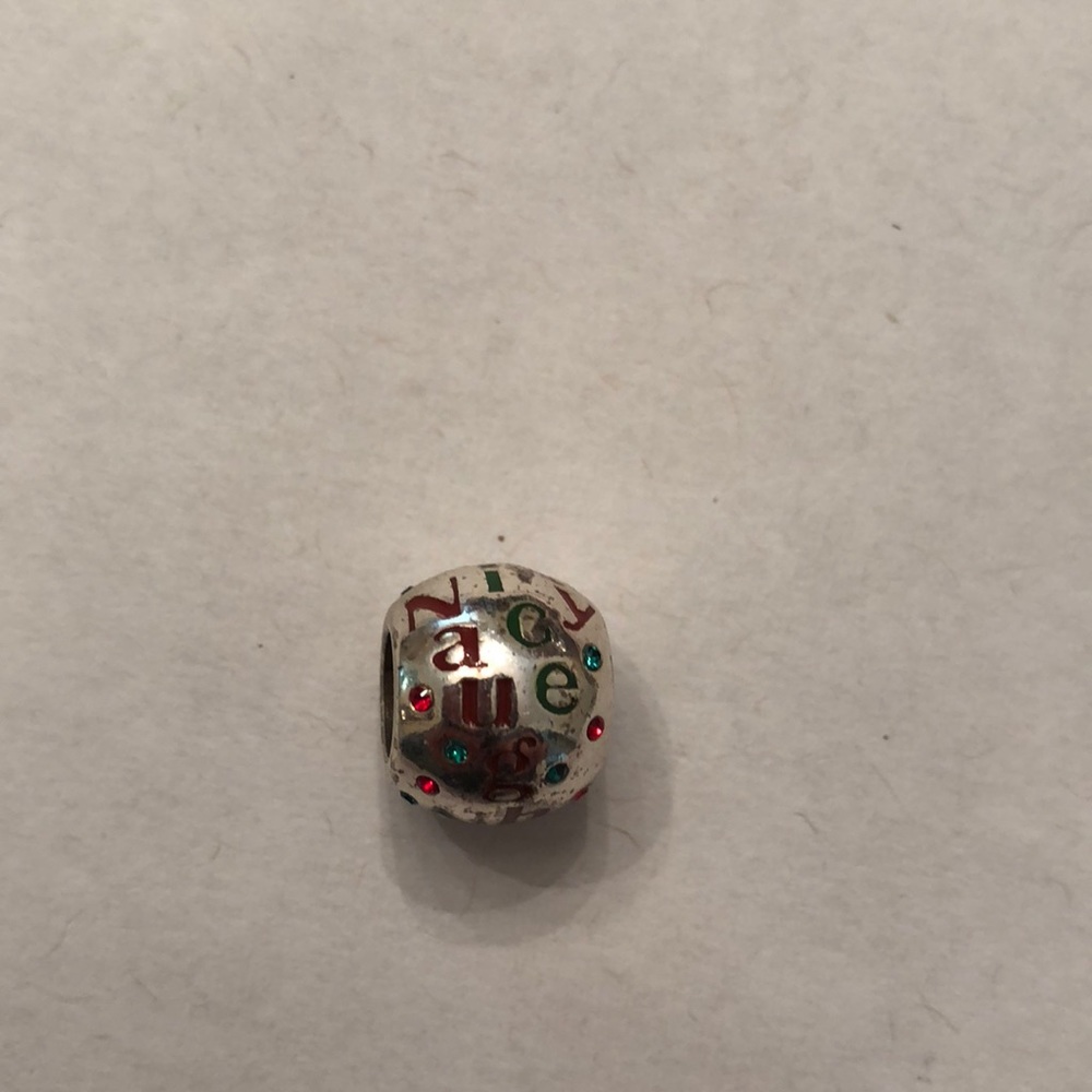 Brighton naughty nice Christmas bead NWOT J97172